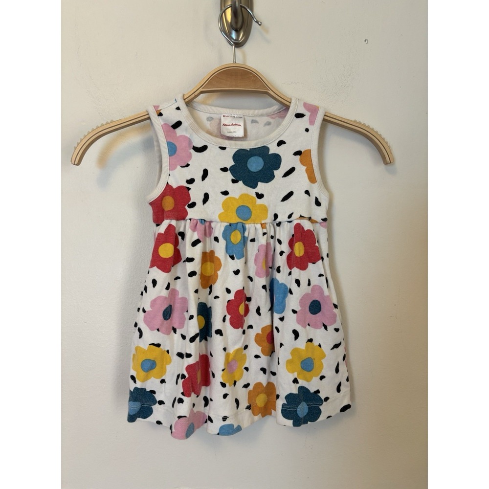 Hanna‎ Andersson Printed Play Dress 18-24M Floral 100% Cotton